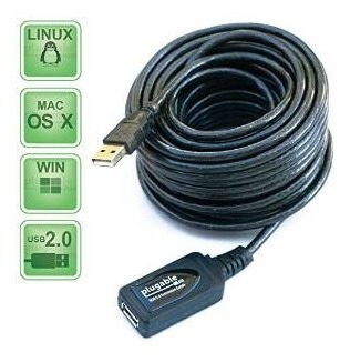 Enchufable De 10 Metros (32 Pies) Usb 2.0 Cable De Extensión