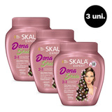 Kit 3 Creme De Tratamento Skala 1kg Dona Skala