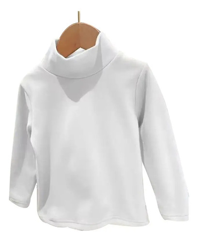 Playera Manga Larga Niño Niña Camisa Cuello Alto Tortuga | Meses sin interés