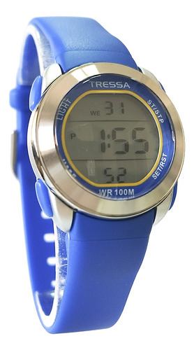 Reloj Tressa Digital Nene Niño Sumergible Luz Alarma Mirko