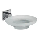 Accesorio De Baño Porta Jabonera Vidrio Linea Qubic - Ottone