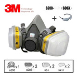 6 Kit Mascarilla 3m Media Cara Con Filtros 6003, N95+lentes