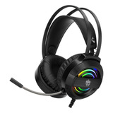 Fone De Ouvido Headset Gamer Evolut Garen Eg320 Led Preto