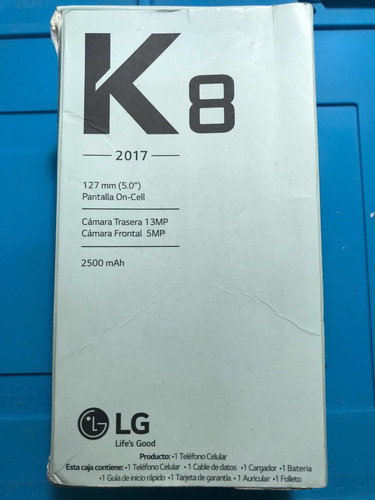 Caja Original + Manuales LG K8 2017 X240ar