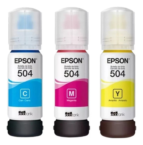 Tinta Epson 504 X3 Colores L4150 L4160 L6161 L6171 L6191