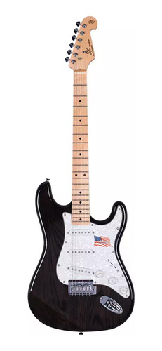Guitarra Elétrica Stratocaster Sx Ash Series Swamp Preta