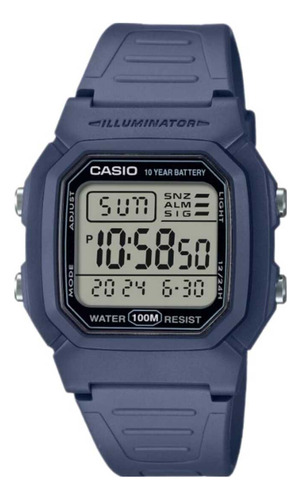 Reloj Digital Para Hombre Casio, Color Azul Marino, W-800h-2avdf