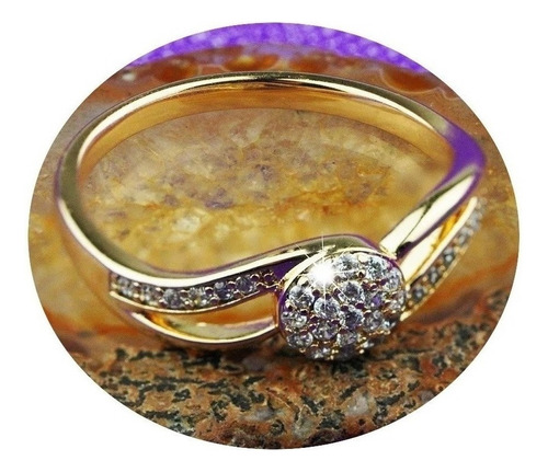 Anillos Compromiso Parejas Oro 18k Promesa Mujer Regalo Mama