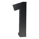 Numero Residencial 20 Cm Acero Inox Color Negro Con Luz