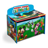 Baul Infantil Caja Organizador Juguetes Madera Mickey Mouse