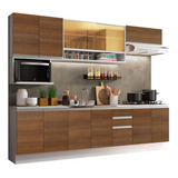 Armario De Cocina Completo 280cm Genova Madesa 04 - B/m