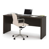 Bestar Embassy Narrow Desk Shell, 66w, Chocolate Negro