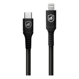 Cabo Lightning Usb / Tipo C iPhone Survivor Preto / Branco Cor Preto - Lightning / Type C