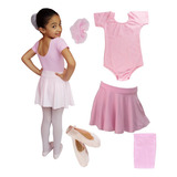 Balé Conjunto Kit Completo Roupa De Ballet 