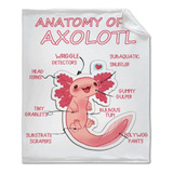 Manta Axolotl  Manta De Forro Polar De Franela Diseño ...