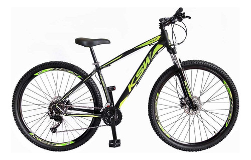 Bicicleta Mtb Aro 29 Ksw Xlt 27v Freio Hidráulico K7 E Trava