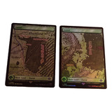 2 Cartas Magic Lord Of The Rings Forest Lands (foil) Mtg