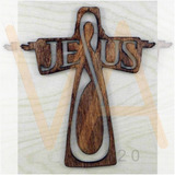 Vetor, Crucifixo Jesus, Estilizado, Cnc Laser