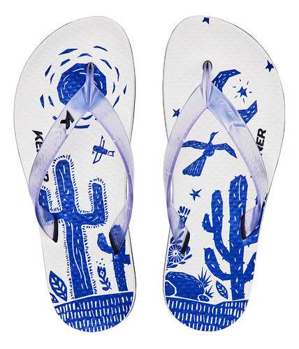 Sandália Kenner Summer Xilo Masculina Branco/azul