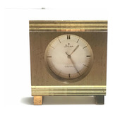 Reloj Escritorio Vintage Marca Stowa Germany Bronce Funciona
