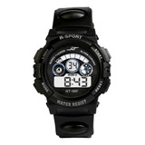 Reloj Deportivo R Para Hombre Y Niño, Led, Con Alarma De Cua