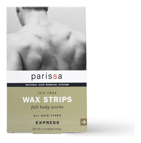 Parissa Men's Wax Strips & 8 Ml Aftercare Oil, 20count