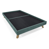 Base Cama Verona Sencillo Color Petróleo