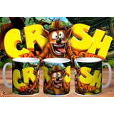 Taza - Tazón De Ceramica Crash Bandicoot Legend Game 4k Art