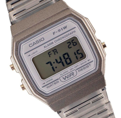 Reloj Casio F-91ws Retro Vintage Luz Alarma Cronometro Wr