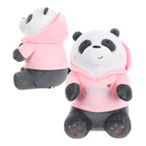 Oso Escandaloso Panda We Bare Bears Con Sudadera Rosa Miniso