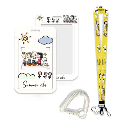 Botengxin Lanyard Snoopy Lanyard Cinta Porta Credencial Gafete Gira De Primavera | Meses sin interés