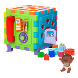 Kit Brinquedo Educativo Cubo Didatico Musical Menina Menino