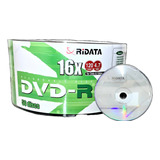 200 Dvd-r Ridata Logo Branco 4.7gb 120 Minutos 16x Original