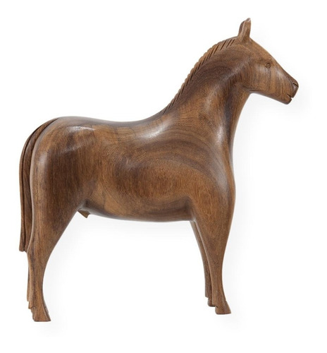 Escultura Em Madeira Recuperada: Cavalo (cc13)
