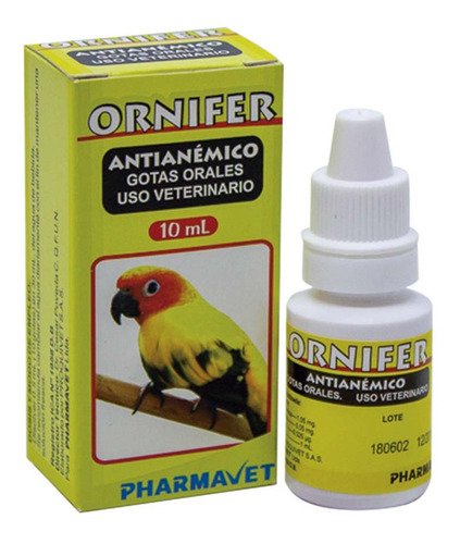 Vitamínico Mineral Para Pajaros Ornifer 10 Ml