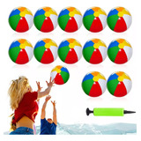 12 Piezas Pelota De Playa Inflable De Colores Mayoreo 30 Cm