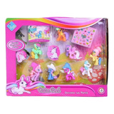 Ponys Muñecos Para Decorar X 8 Con Stickers Duende Azul Full