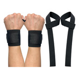 Strap De Musculação Para Academia Logiga Tala Straps X 1 -  Preto