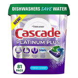 Cascade Platinum Plus  Detergente Lavavajillas Fresh Pods 81