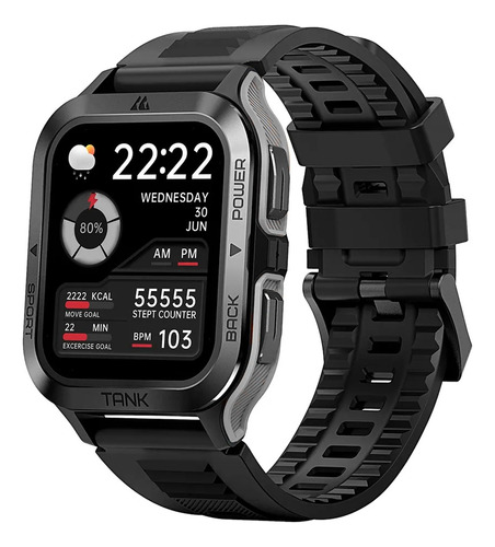 Smartwatch Uso Rudo Hyper Pro Tank Ultra Sumergible