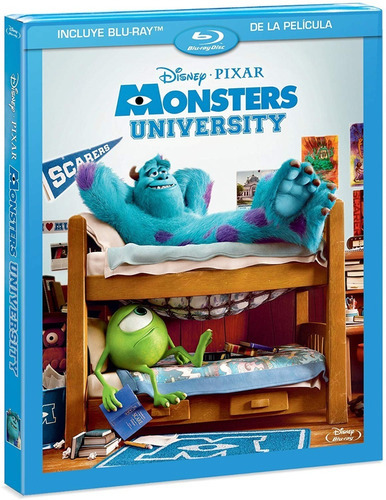 Monsters University Pixar Disney Pelicula Blu-ray