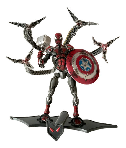 Cyber Spider Ock Figura Custom Spiderman Mjolnir Worthy Cap