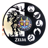 Reloj En Disco De Vinilo Lp / Majoras Mask, Legend Of Zelda