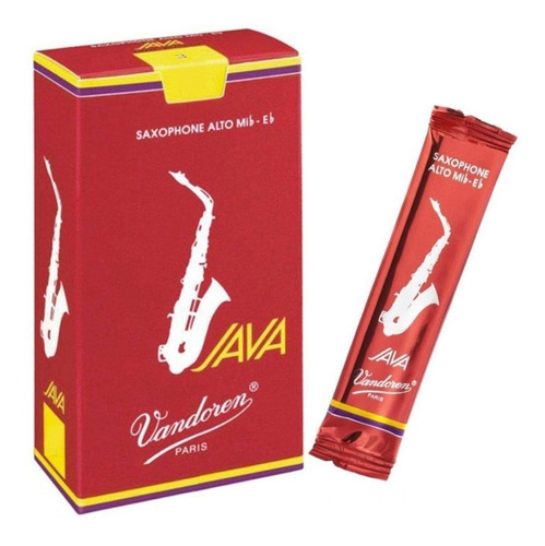  Palheta Vandoren Java Red Vermelha - Sax Alto Nº 2,0