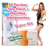 30 Parches Slim Patch + Plantillas + Aros Adelgazantes 