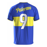 Camiseta Boca 2000 Quilmes Riquelme Palermo Retro Poliéster