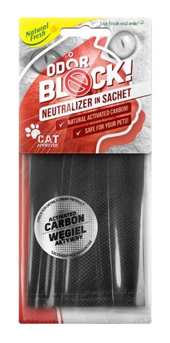 Pack 4u Neutralizador De Aromas Odor Block Carbon Sachet Cat