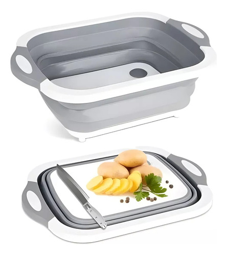 Tabla De Cocina Multiuso Bandeja Escurridor Y Cajón Plegable