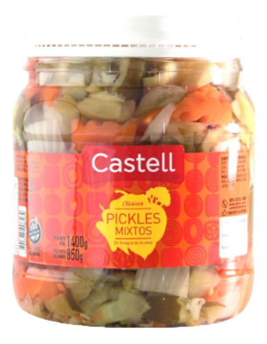 Pickles Castell X850gr Pet Mayorista