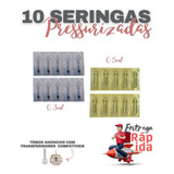 10 Cartucho Seringa Caneta Pressurizada 0,3ml0,5ml